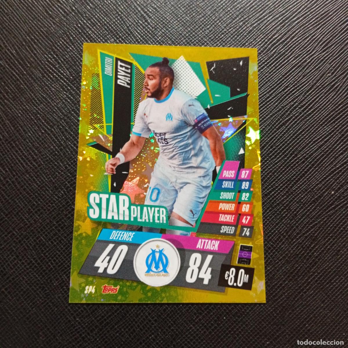 Cromos de F&uacute;tbol: PAYET MARSELLA TOPPS MATCH ATTAX 2020 2021 CROMO 20 21 - (MD01/02-3) PG15 STAR PLAYER