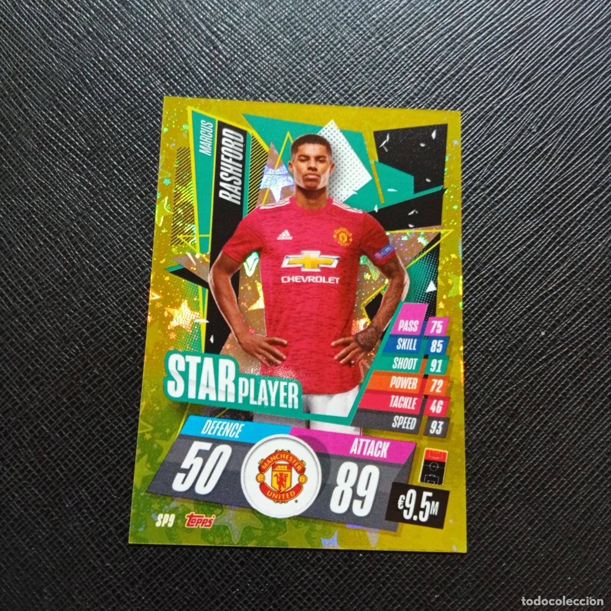 Cromos de F&uacute;tbol: RASHFORD MANCHESTER UNITED TOPPS MATCH ATTAX 2020 2021 CROMO 20 21 - (MD01/02-3) PG15 STAR PLAYER