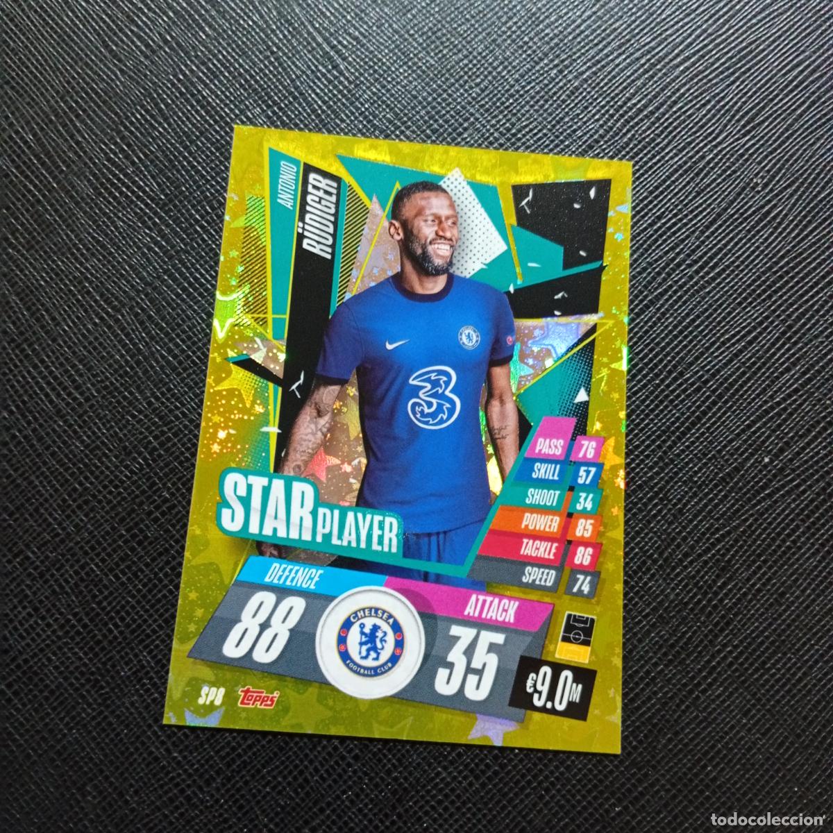 Cromos de F&uacute;tbol: RUDIGER CHELSEA TOPPS MATCH ATTAX 2020 2021 CROMO 20 21 - (MD01/02-3) PG15 STAR PLAYER