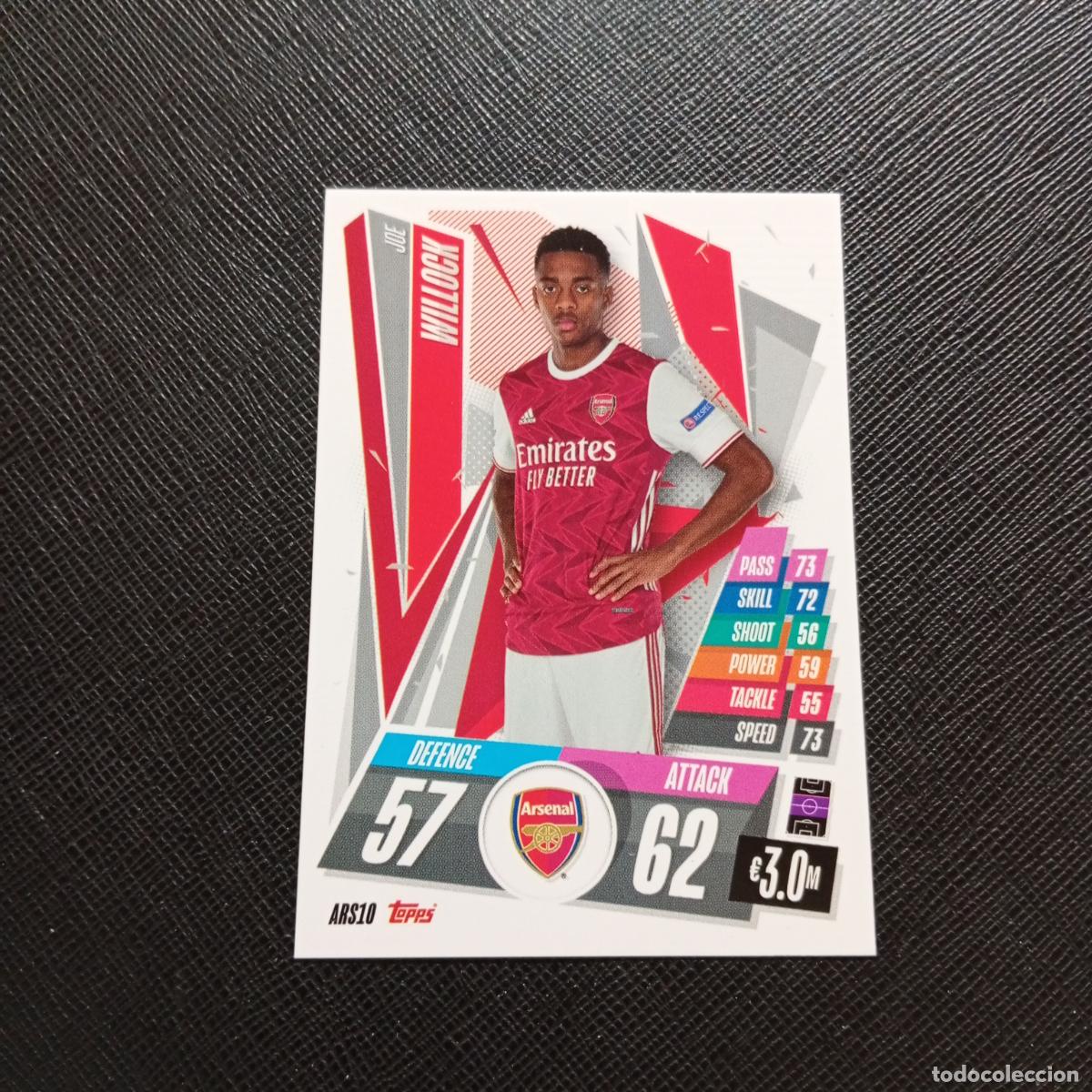 Fu&szlig;ball-Sticker: WILLCOK ARSENAL TOPPS MATCH ATTAX 2020 2021 CROMO 20 21 - (MD01/02-3) PG16