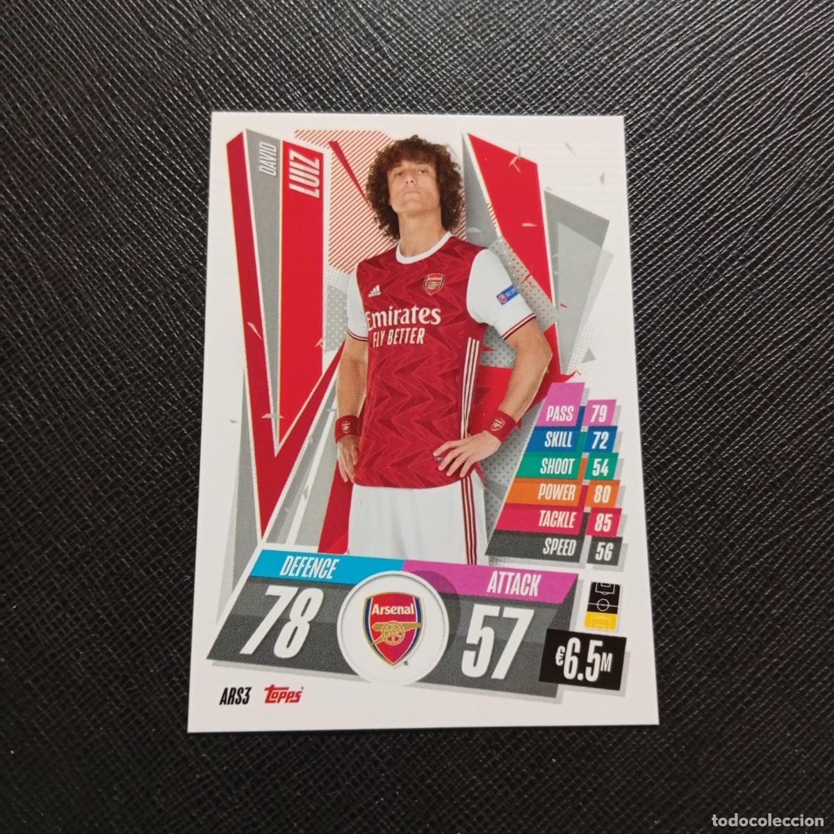 Cromos de F&uacute;tbol: DAVID LUIZ ARSENAL TOPPS MATCH ATTAX 2020 2021 CROMO 20 21 - (MD01/02-3) PG17