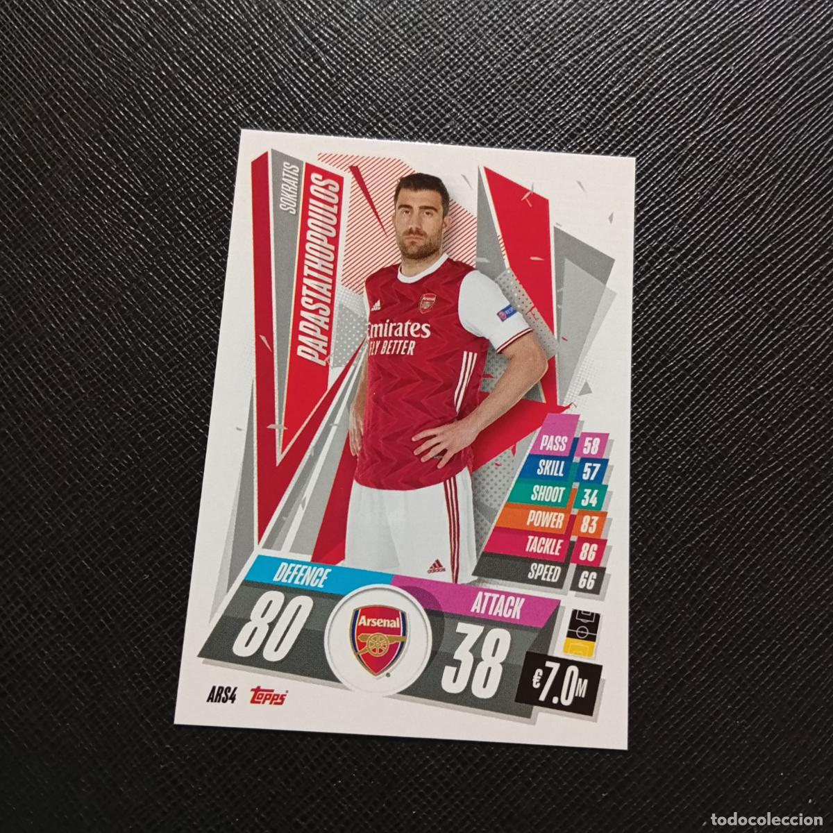 Cromos de F&uacute;tbol: PAPASTATHOPOULOS ARSENAL TOPPS MATCH ATTAX 2020 2021 CROMO 20 21 - (MD01/02-3) PG17