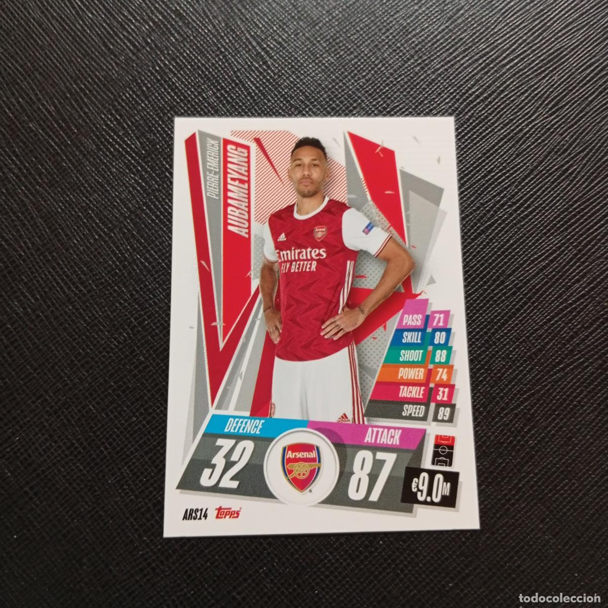 Cromos de F&uacute;tbol: AUBAMEYANG ARSENAL TOPPS MATCH ATTAX 2020 2021 CROMO 20 21 - (MD01/02-3) PG17