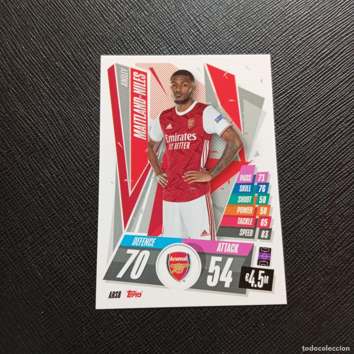 Fu&szlig;ball-Sticker: MAITLAND NILES ARSENAL TOPPS MATCH ATTAX 2020 2021 CROMO 20 21 - (MD01/02-3) PG18