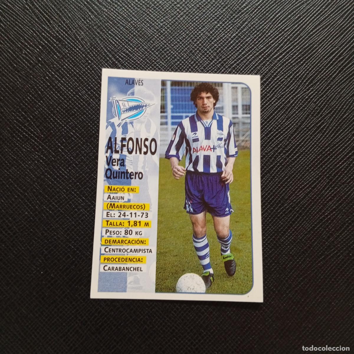 Cromos de F&uacute;tbol: 321 ALFONSO ALAVES PANINI 1998 1999 CROMO FUTBOL LIGA 98 99 - SIN PEGAR - A111 PG55