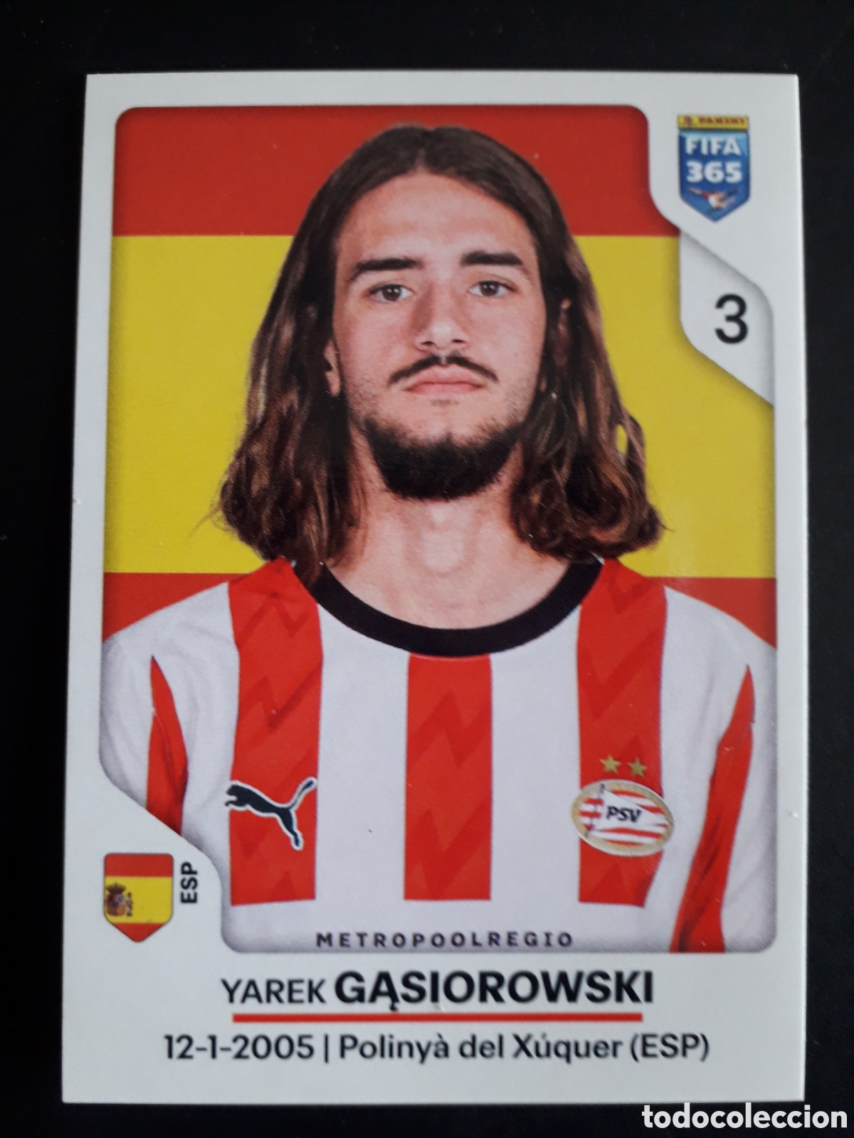 Cromos de F&uacute;tbol: YAREK GASIOROWSKI PSV EINDHOVEN, N&deg; 334 FIFA 365 PANINI STICKER 2026 PEDIDO M&Iacute;NIMO 3&euro;