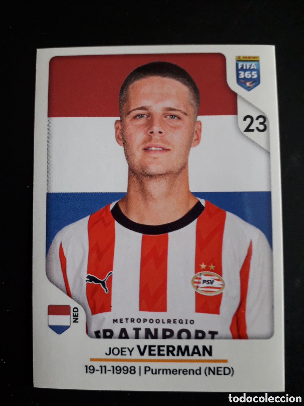 Cromos de F&uacute;tbol: VEERMAN PSV EINDHOVEN, N&deg; 331 FIFA 365 PANINI STICKER 2026 PEDIDO M&Iacute;NIMO 3&euro;.