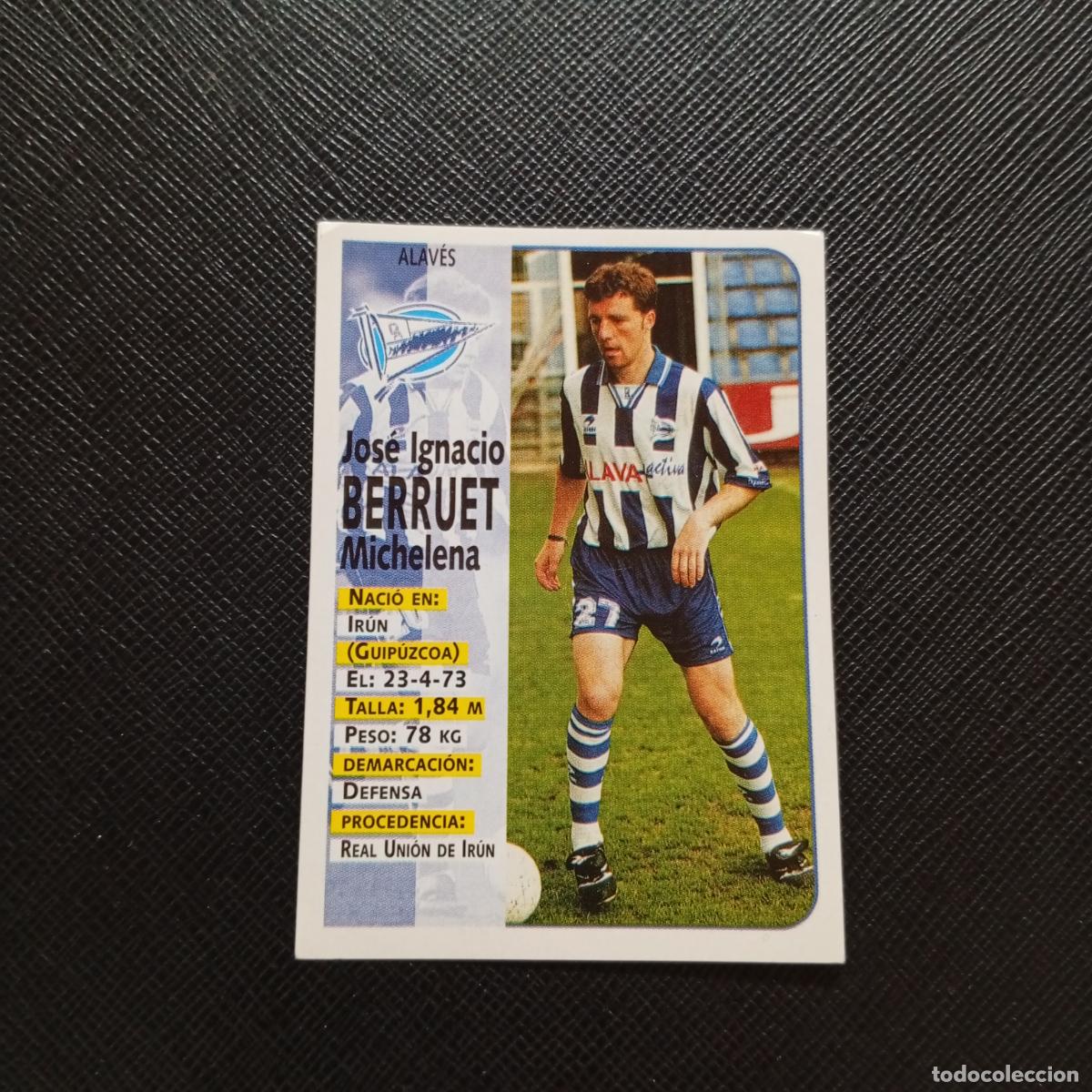 Cromos de F&uacute;tbol: 315 BERRUET ALAVES PANINI 1998 1999 CROMO FUTBOL LIGA 98 99 - SIN PEGAR - A111 PG136 B