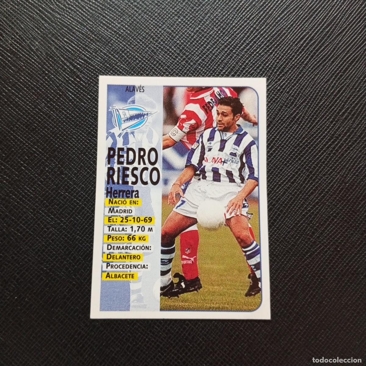 Cromos de F&uacute;tbol: 330 PEDRO RIESCO ALAVES PANINI 1998 1999 CROMO FUTBOL LIGA 98 99 - SIN PEGAR - A111 PG154 BAJA