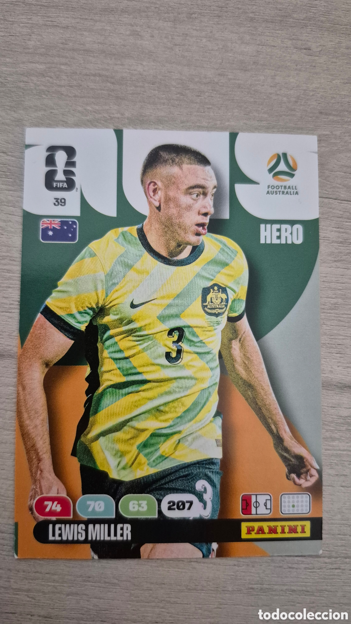 Cartes &agrave; collectionner de Football: N&deg;39 Australia Lewis Miller Adrenalyn FIFA World Cup 2026