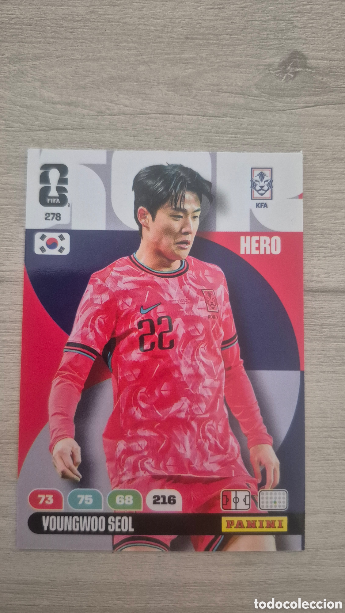 Cromos de F&uacute;tbol: N&deg;278 Corea del Sur Youngwood Seol Adrenalyn FIFA World Cup 2026
