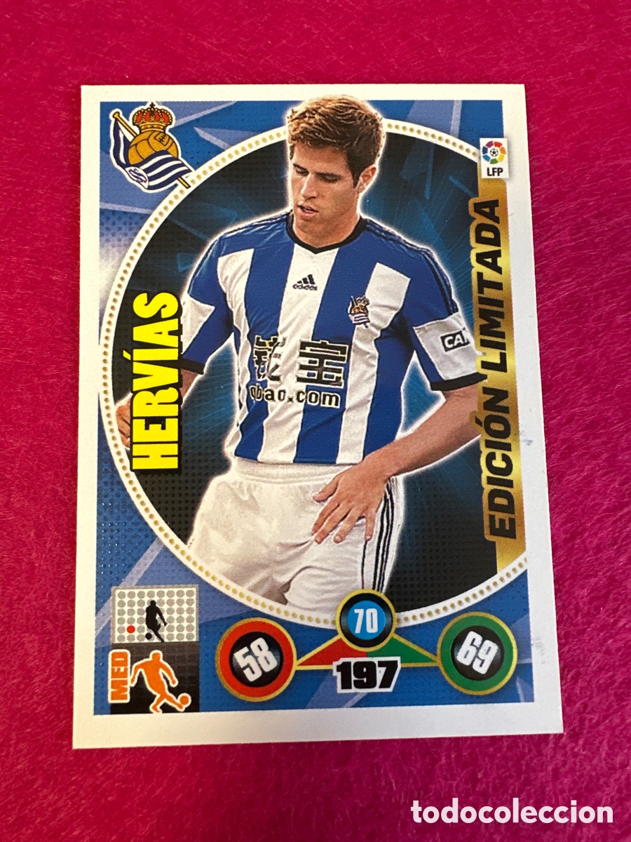 Cromos de F&uacute;tbol: HERV&Iacute;AS (R.SOCIEDAD) EDICI&Oacute;N LIMITADA ADRENALYN XL 2014-2015 14 15 PANINI