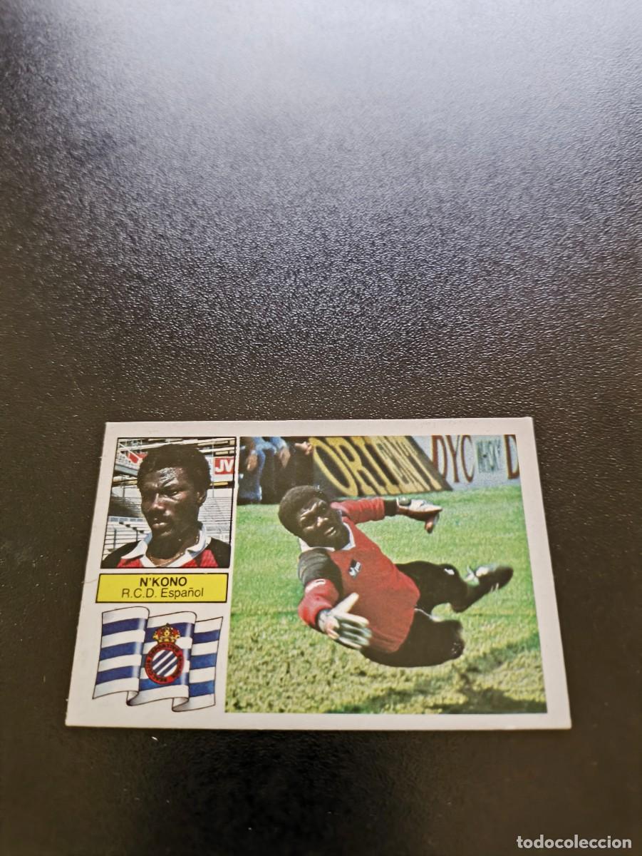 Fu&szlig;ball-Sticker: N'KONO COLOCA ESPA&Ntilde;OL ESPANYOL DESPEGADO LIGA EDICIONES ESTE 1982 1983 82 83 NO PANINI