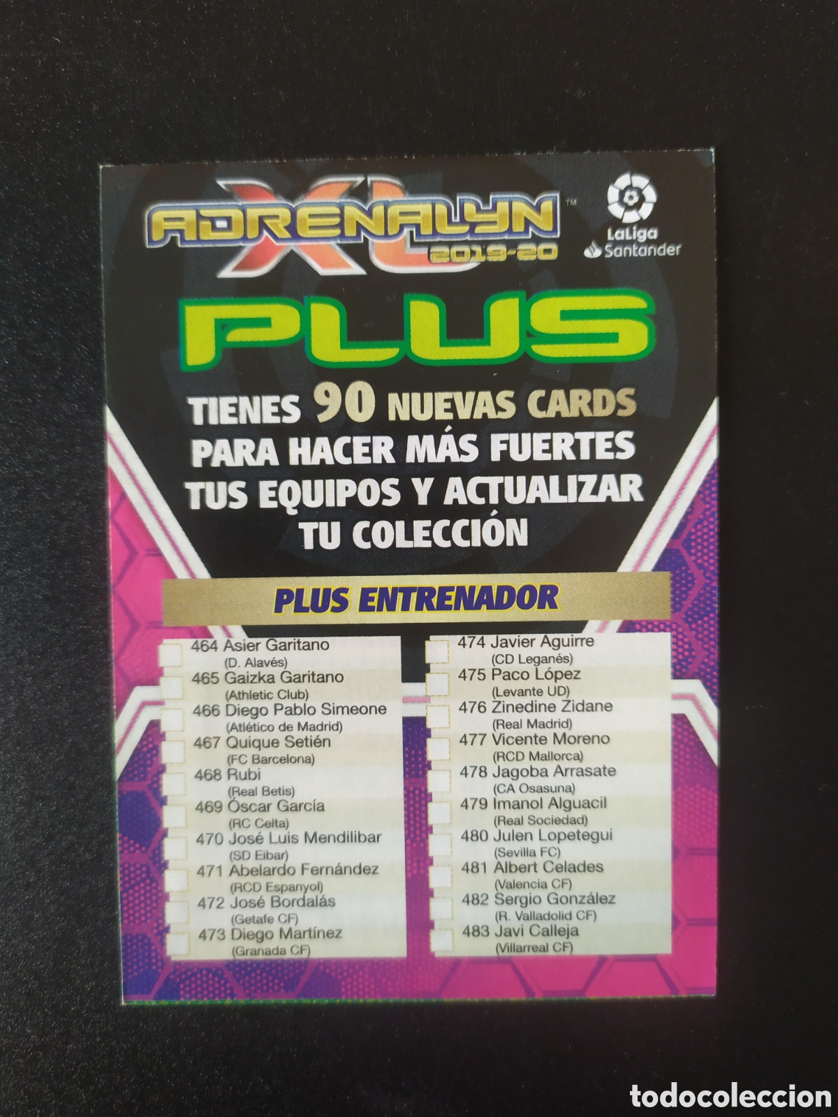 Fu&szlig;ball-Sticker: Adrenalyn 2019 2020 19 20 panini &iacute;ndice checklist plus