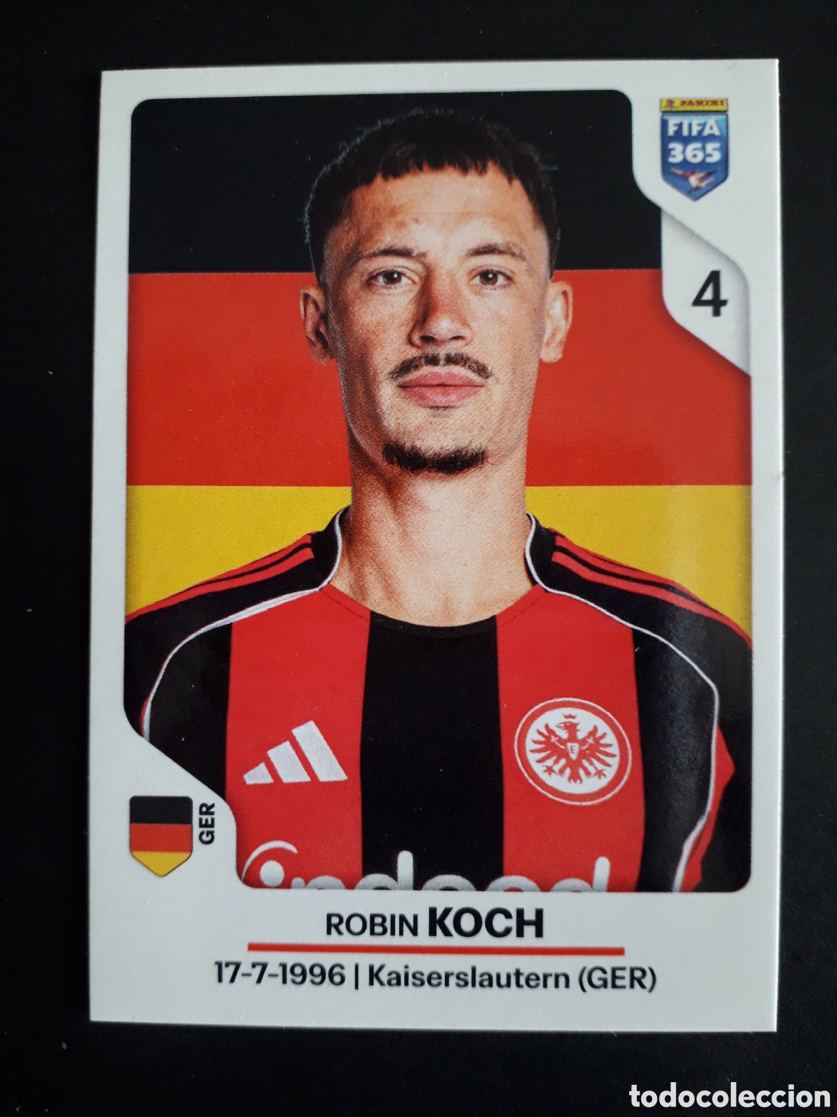 Fu&szlig;ball-Sticker: KOCH EINTRACHT FRANKFURT, N&deg; 190 FIFA 365 PANINI STICKER 2026 PEDIDO M&Iacute;NIMO 3&euro;