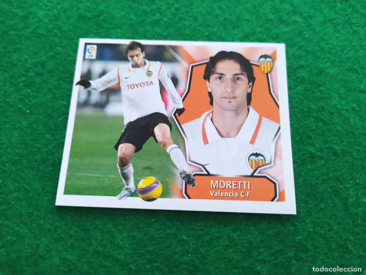 Fu&szlig;ball-Sticker: Liga este 2008 2009 08 09 nuevo sin pegar - VALENCIA - MORETTI
