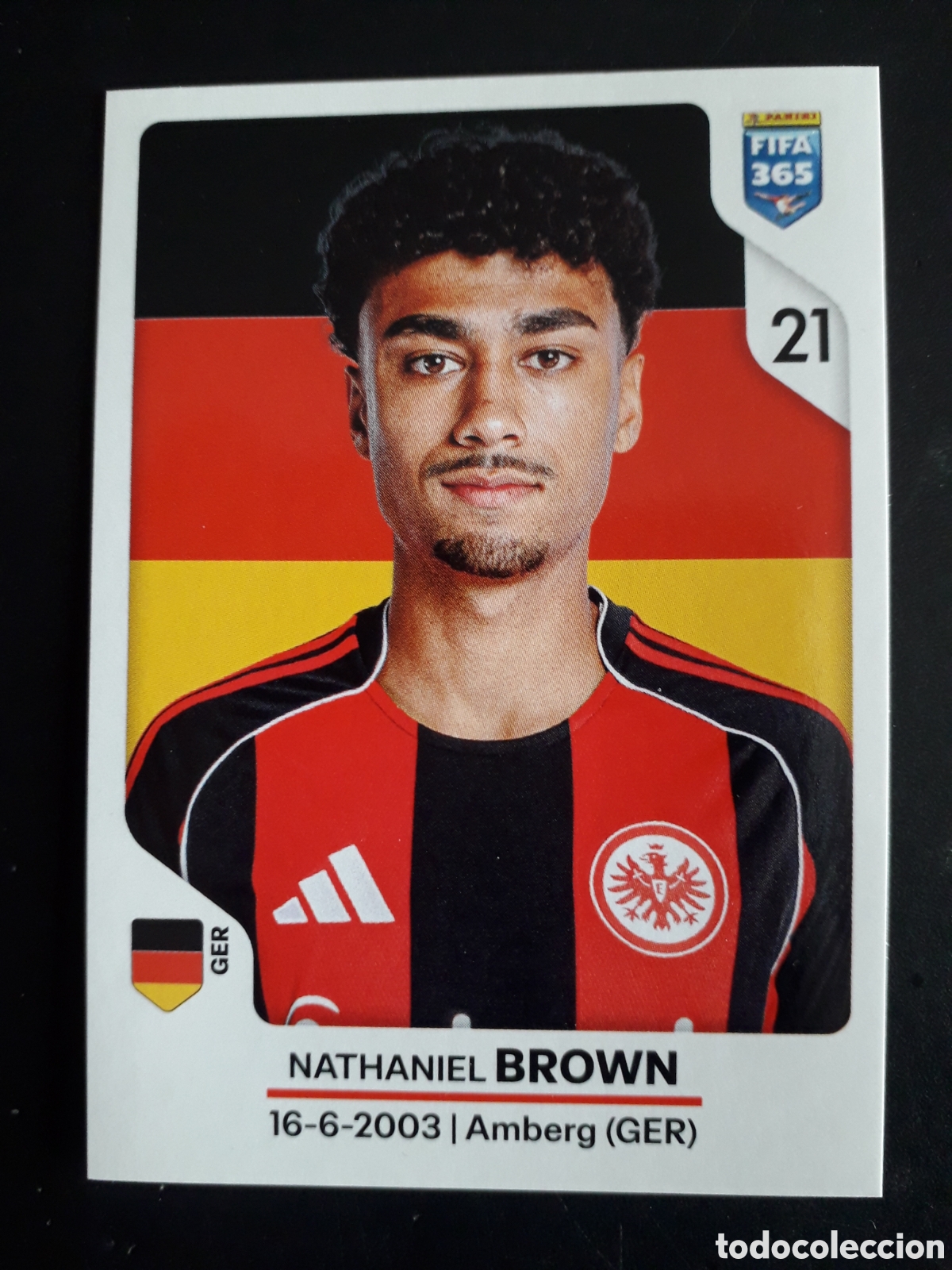 Football Stickers: BROWN EINTRACHT FRANKFURT, N&deg; 194 FIFA 365 PANINI STICKER 2026 PEDIDO M&Iacute;NIMO 3&euro;