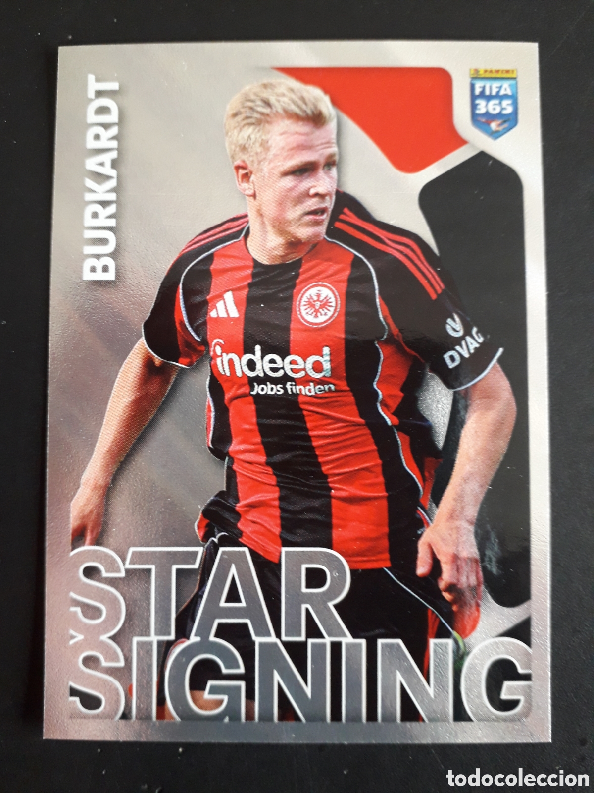 Football Stickers: BURKARDT EINTRACHT FRANKFURT, N&deg; 202 FIFA 365 PANINI STICKER 2026 PEDIDO M&Iacute;NIMO 3&euro;.
