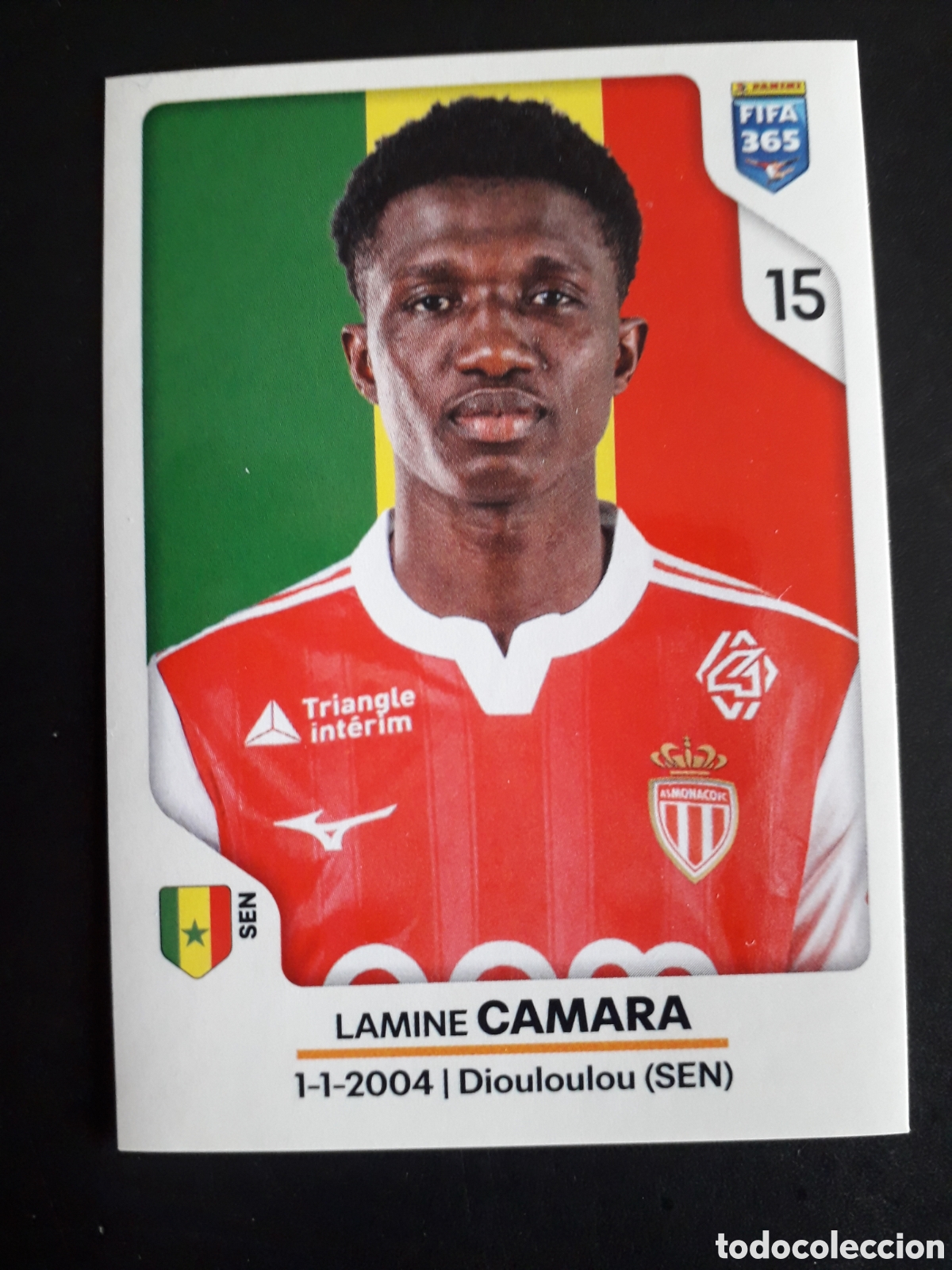 Cartes &agrave; collectionner de Football: CAMARA M&Oacute;NACO N&deg; 105 FIFA 365 PANINI STICKER 2026 PEDIDO M&Iacute;NIMO 3&euro;