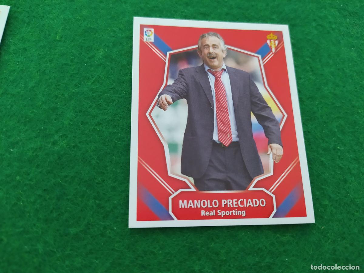 Cartes &agrave; collectionner de Football: Liga este 2008 2009 08 09 nuevo sin pegar - SPORTING DE GIJON - ENTRENADOR MANOLO PRECIADO