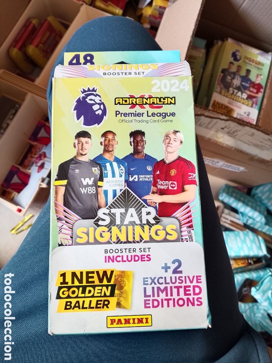 Cromos de F&uacute;tbol: CAJA VACIA CROMO FUTBOL PANINI ADRENALYN 2025 PREMIER LEAGUE LIGA INGLATERRA