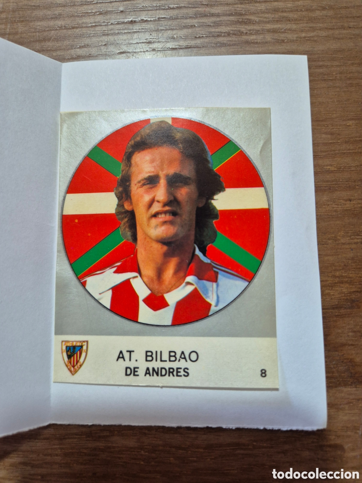 Fu&szlig;ball-Sticker: DE ANDRES AT BILBAO N&ordm; 8 LIGA 83 - 84 J. MERCHANTE