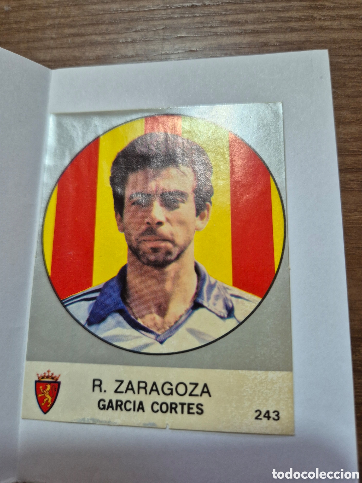 Cromos de Futebol: GARCIA CORTES ZARAGOZA N&ordm; 243 LIGA 83 - 84 J. MERCHANTE