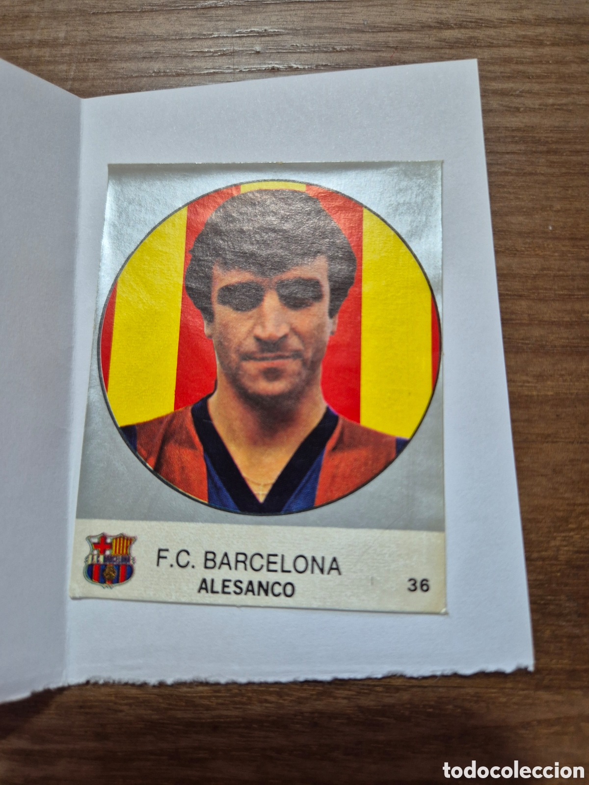 Cromos de F&uacute;tbol: ALESANCO FC BARCELONA N&ordm; 36 LIGA 83 - 84 J. MERCHANTE
