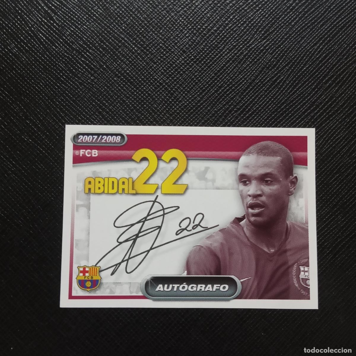 Football Stickers: 64 ABIDAL BARCELONA PANINI COLECCION OFICIAL 2007 2008 CROMO 07 08 - SIN PEGAR - A205 PG31