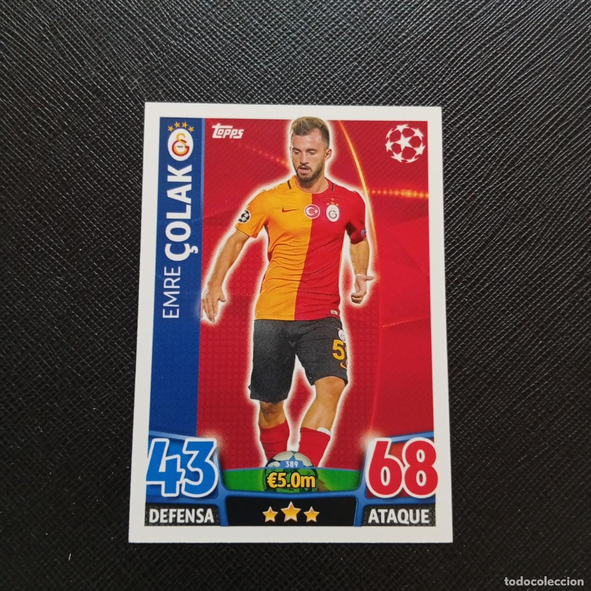 Football Stickers: 389 COLAK GALATASARAY TOPPS MATCH ATTAX 2015 2016 CROMO 15 16 FUTBOL - A6 PG379