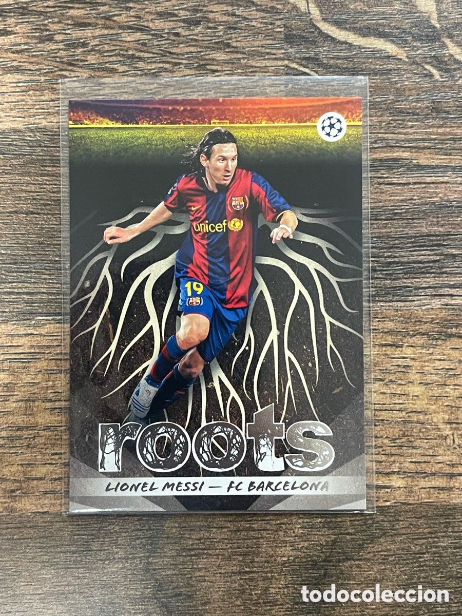Cromos de F&uacute;tbol: Messi Roots Barcelona Topps