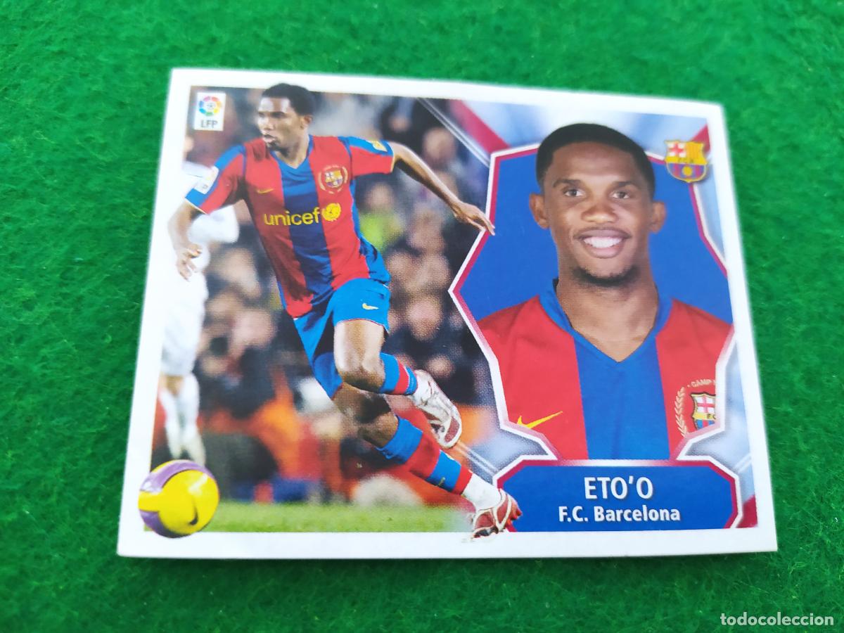 Cromos de F&uacute;tbol: Liga este 2008 2009 08 09 nuevo sin pegar - COLOCA ETOO FC BARCELONA