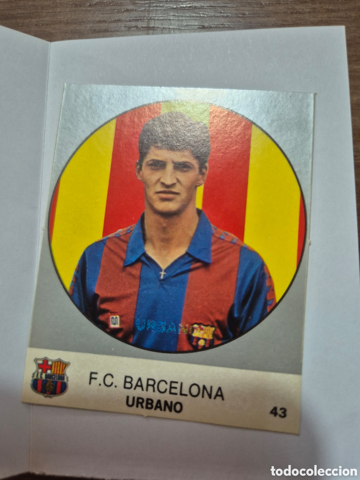 Cromos de Futebol: URBANO F C BARCELONA N&ordm; 43 LIGA 83 - 84 J. MERCHANTE
