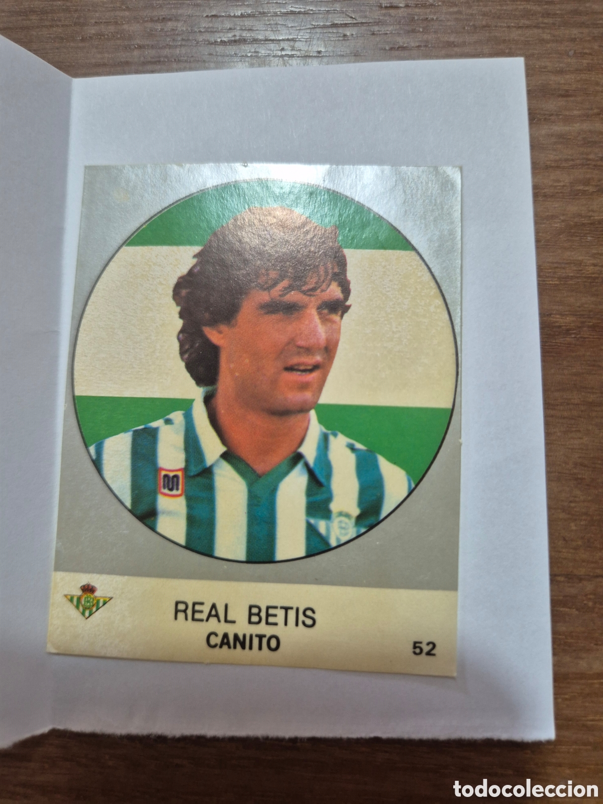 Cromos de Futebol: CANITO BETIS N&ordm; 52 LIGA 83 - 84 J. MERCHANTE