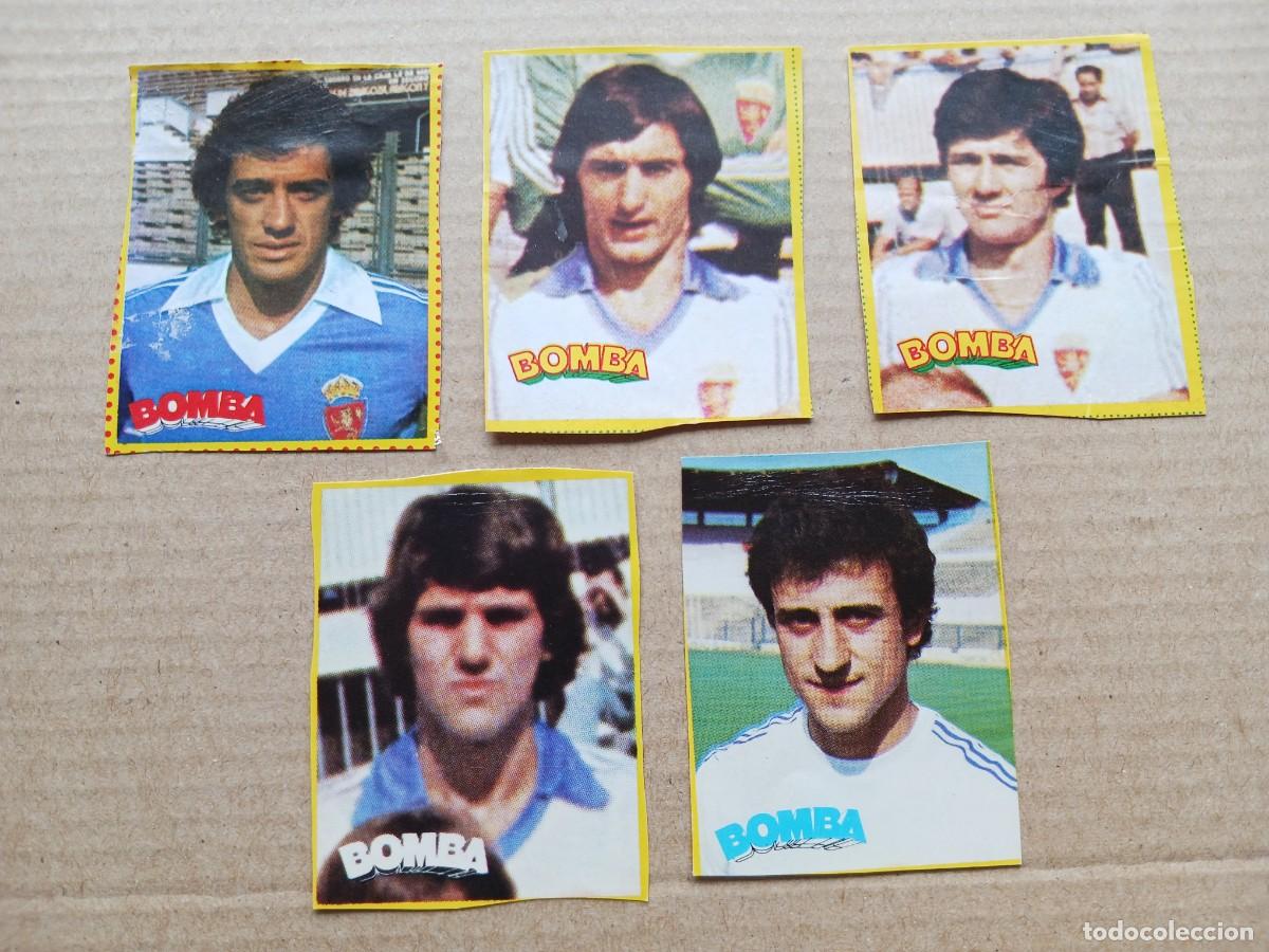 Cromos de F&uacute;tbol: REAL ZARAGOZA LOTE 5 CROMOS BOMBA PRONTO 1979 1980 IRAZUSTA GUERRI AMORRORTU ALONSO .. CARTA L168
