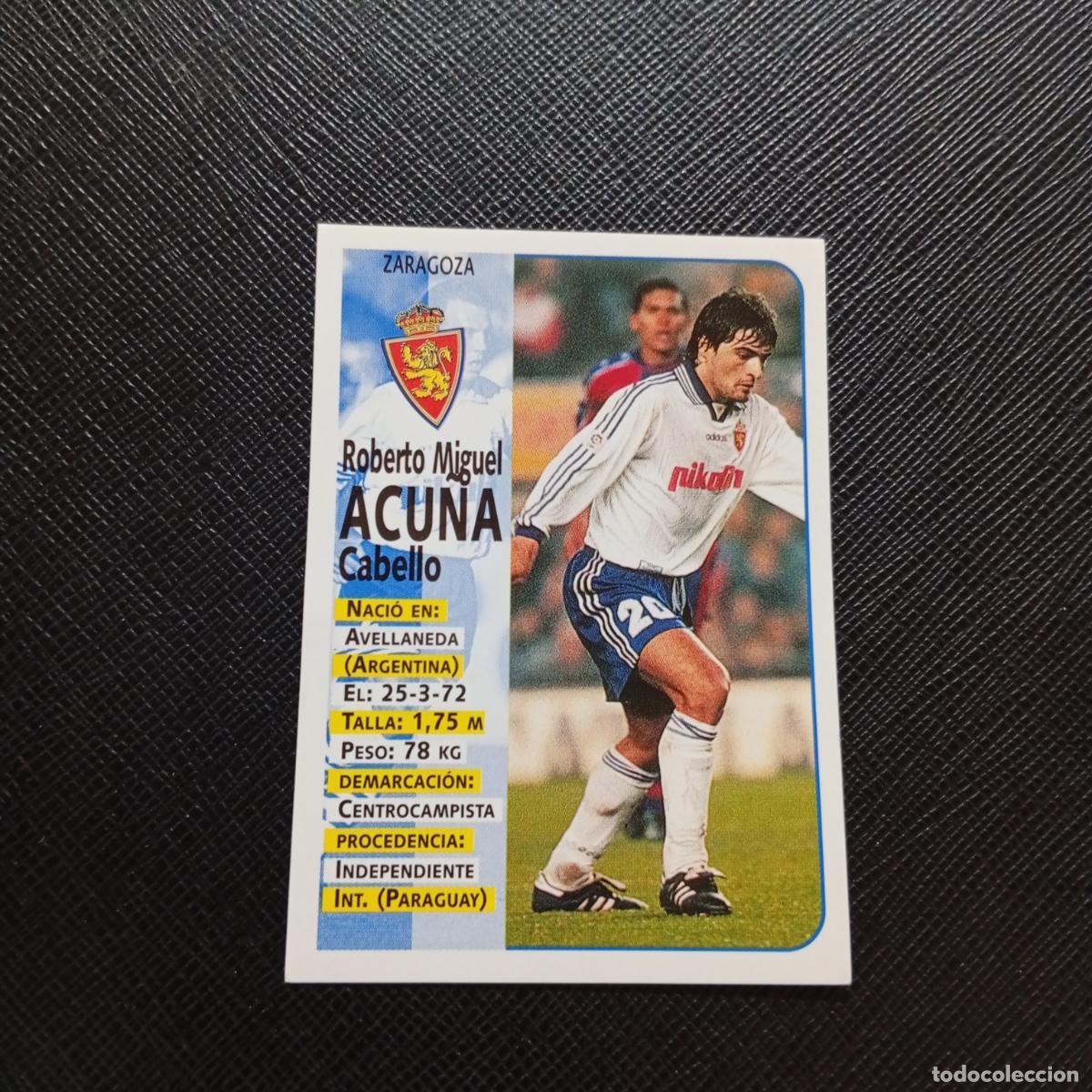 Cromos de F&uacute;tbol: 246 ACU&Ntilde;A ZARAGOZA PANINI 1998 1999 CROMO FUTBOL LIGA 98 99 - SIN PEGAR - A111 PG208