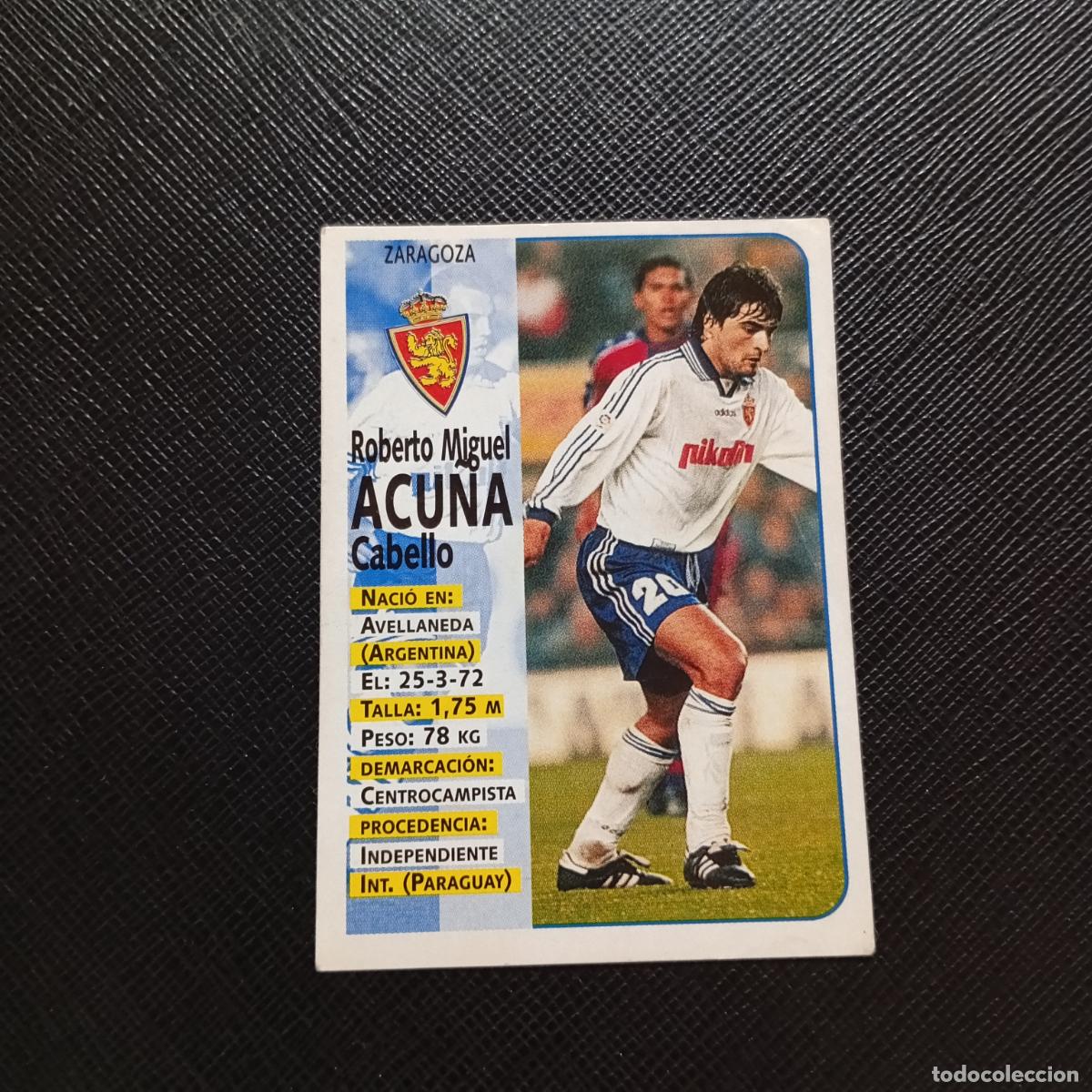 Cromos de F&uacute;tbol: 246 ACU&Ntilde;A ZARAGOZA PANINI 1998 1999 CROMO FUTBOL LIGA 98 99 - SIN PEGAR - A111 PG208 B
