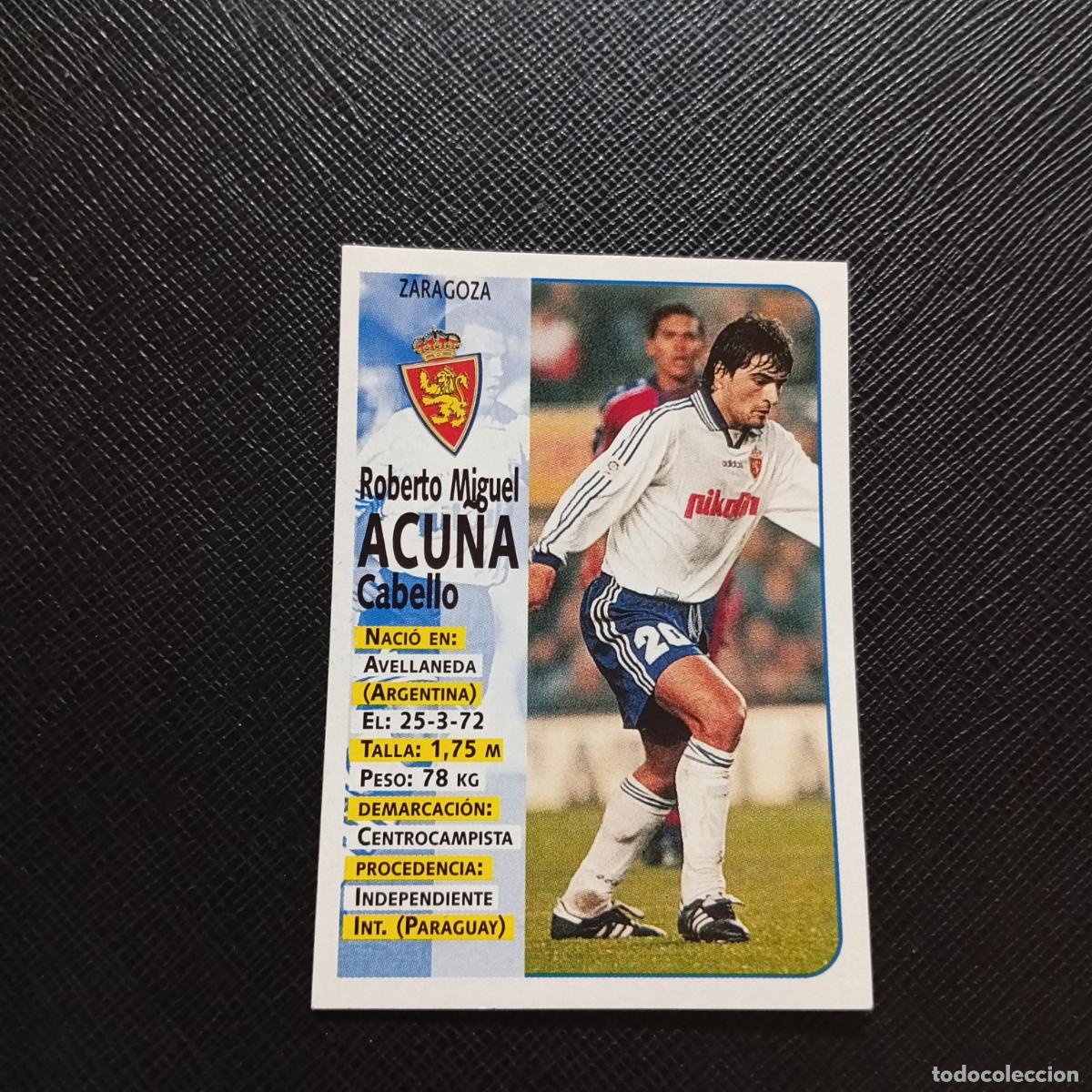 Cromos de F&uacute;tbol: 246 ACU&Ntilde;A ZARAGOZA PANINI 1998 1999 CROMO FUTBOL LIGA 98 99 - SIN PEGAR - A111 PG217 B