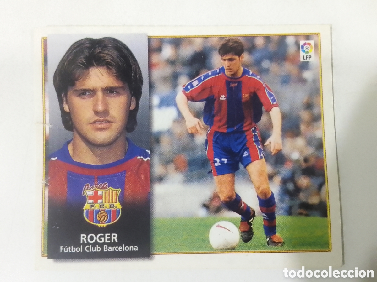 Football Stickers: Colecciones Este 98-99 Roger &bull; Barcelona.