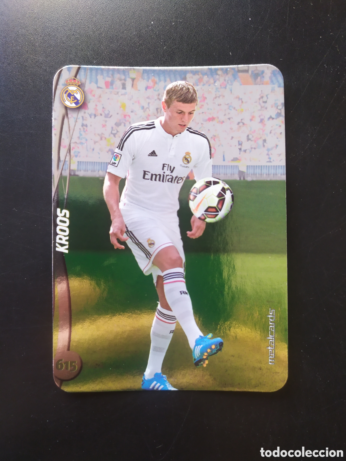 Football Stickers: Mundicromo fichas Liga 2014 2015 14 15 Kroos top brillo liso n&deg; 615 Real Madrid