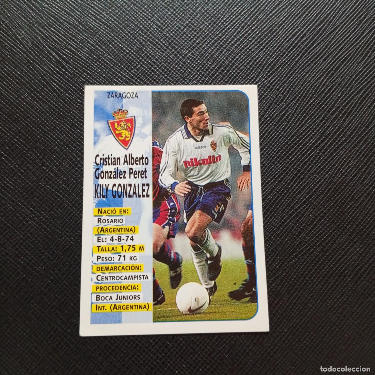 Cartes &agrave; collectionner de Football: 249 KILY GONZALEZ ZARAGOZA PANINI 1998 1999 CROMO FUTBOL LIGA 98 99 - SIN PEGAR - A111 PG217