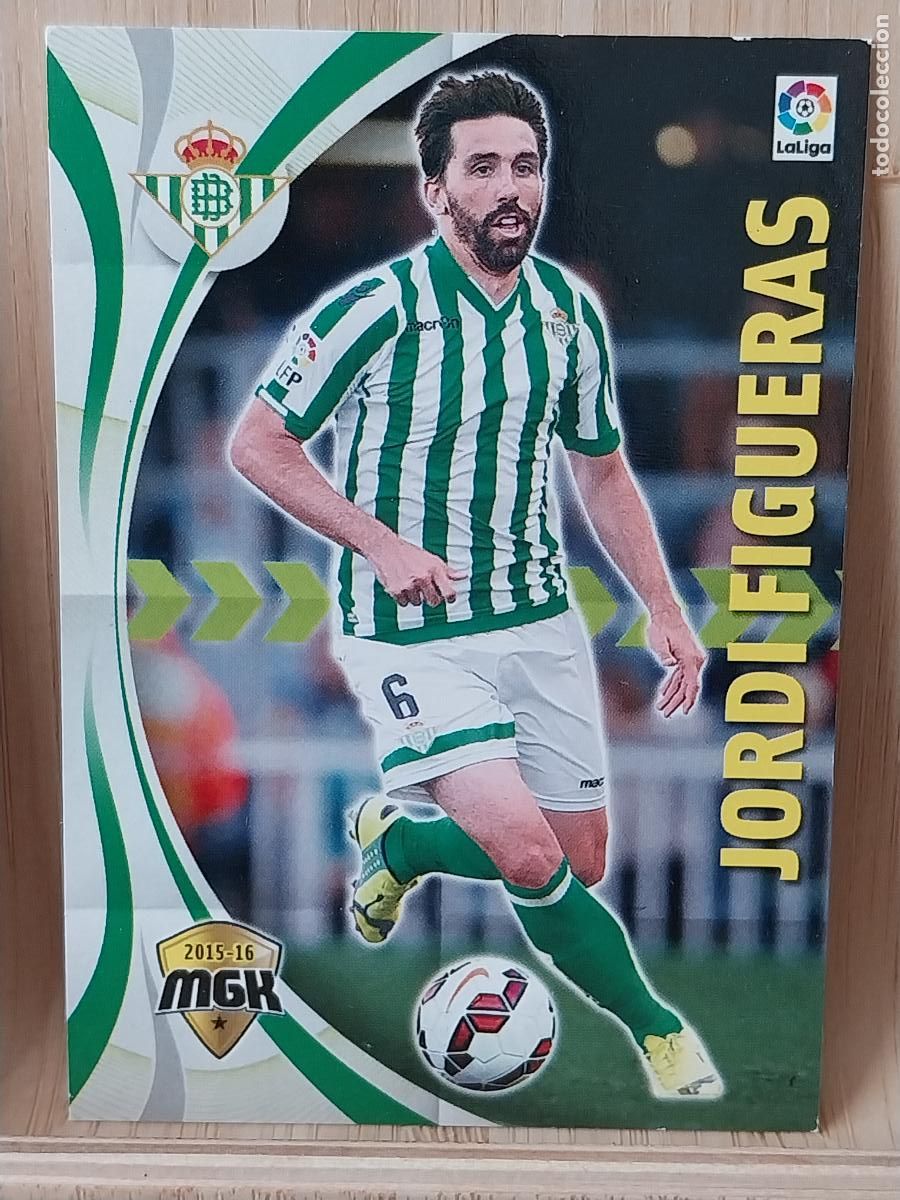 Figurine di Calcio: JORDI FIGUERAS REAL BETIS PANINI MGK 2015 15 16 CROMO CARD ORIGINAL # 88 MEGACRACKS **
