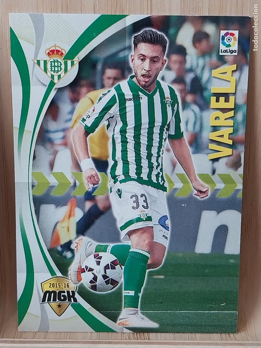 Figurine di Calcio: VARELA REAL BETIS PANINI MGK 2015 15 16 CROMO CARD ORIGINAL # 90 MEGACRACKS **