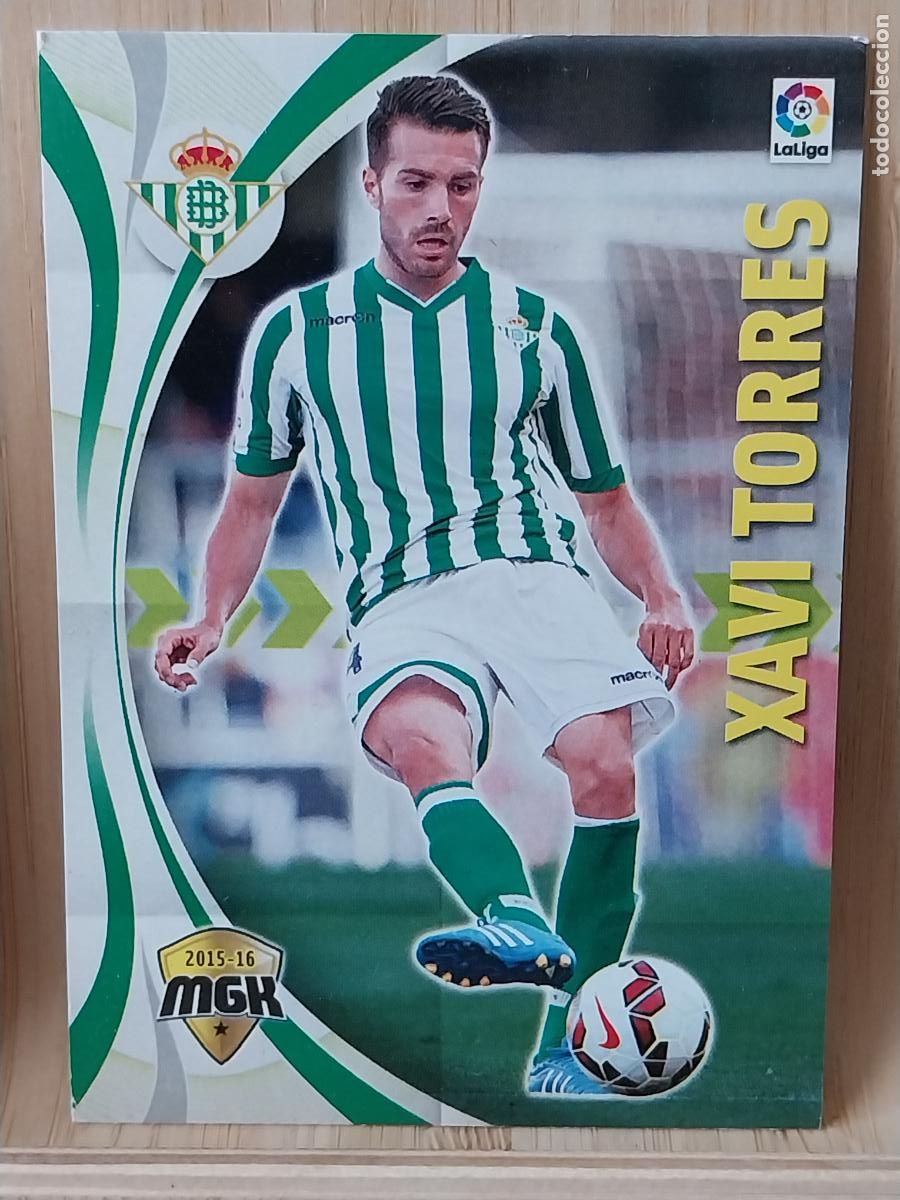 Cromos de F&uacute;tbol: XAVI TORRES REAL BETIS PANINI MGK 2015 15 16 CROMO CARD ORIGINAL # 93 MEGACRACKS ****