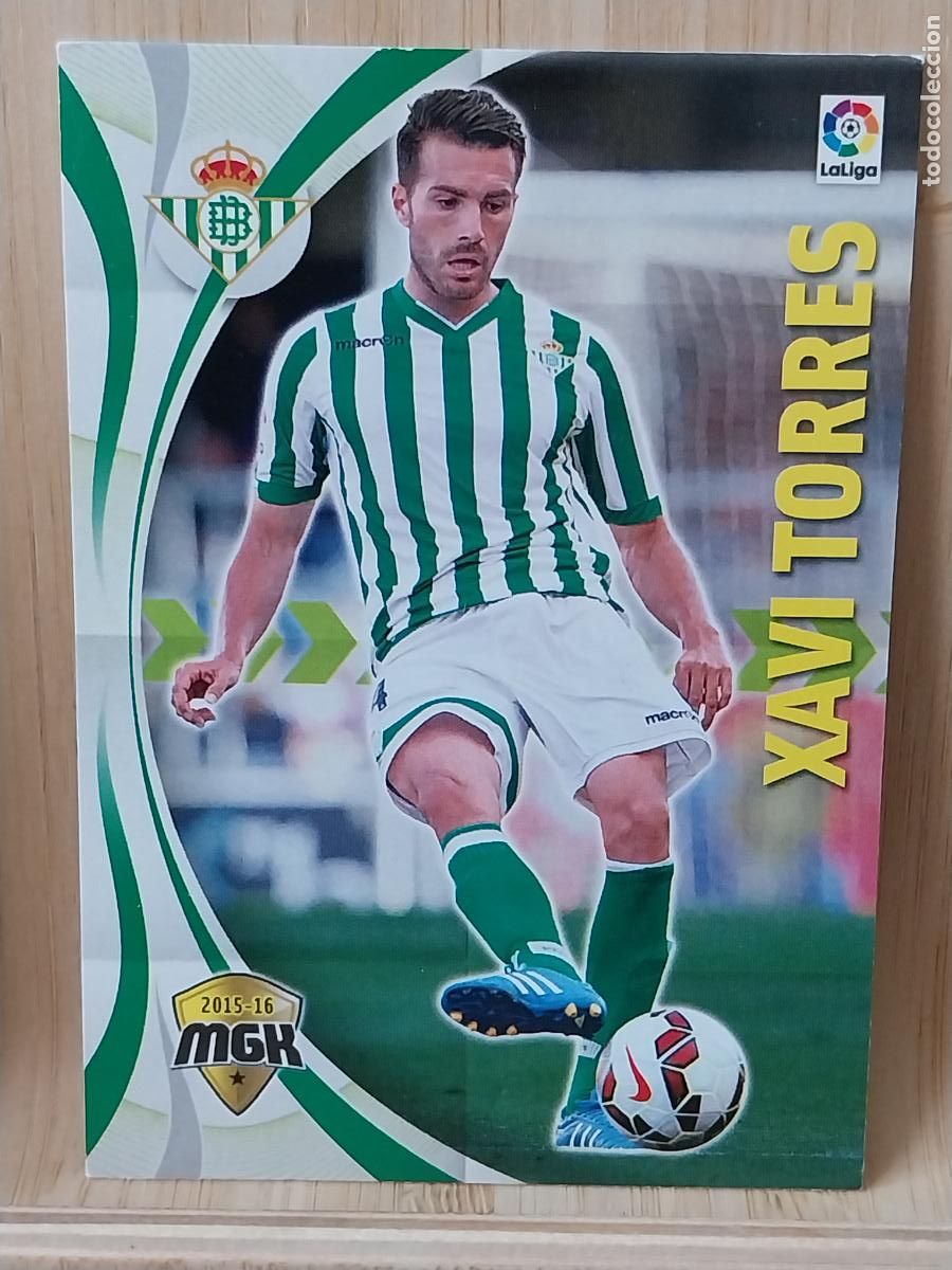 Cromos de F&uacute;tbol: XAVI TORRES REAL BETIS PANINI MGK 2015 15 16 CROMO CARD ORIGINAL # 93 MEGACRACKS **