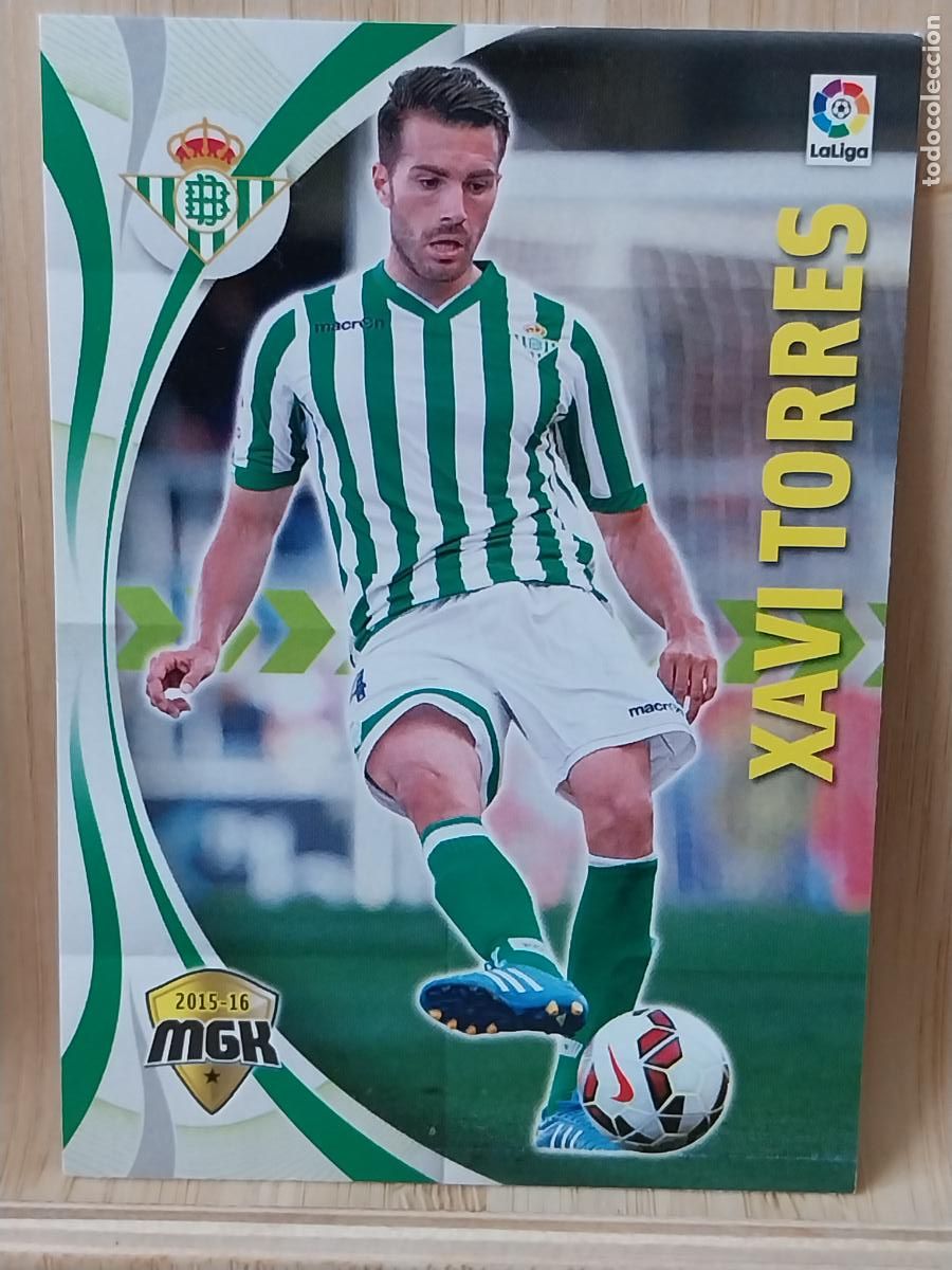 Cromos de F&uacute;tbol: XAVI TORRES REAL BETIS PANINI MGK 2015 15 16 CROMO CARD ORIGINAL # 93 MEGACRACKS *