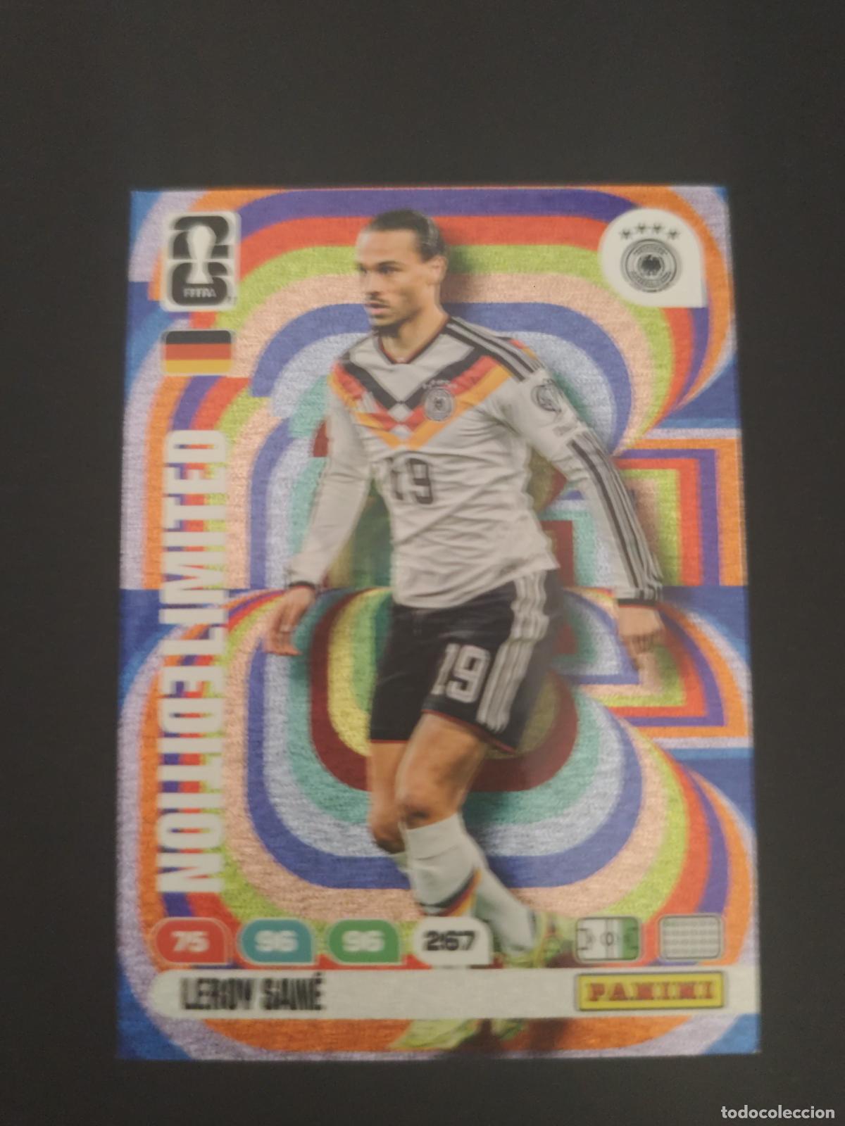 Cromos de F&uacute;tbol: LEROY SAN&Eacute; ALEMANIA EDICI&Oacute;N LIMITADA ADRENALYN MUNDIAL FIFA WORLD CUP 2026 PANINI