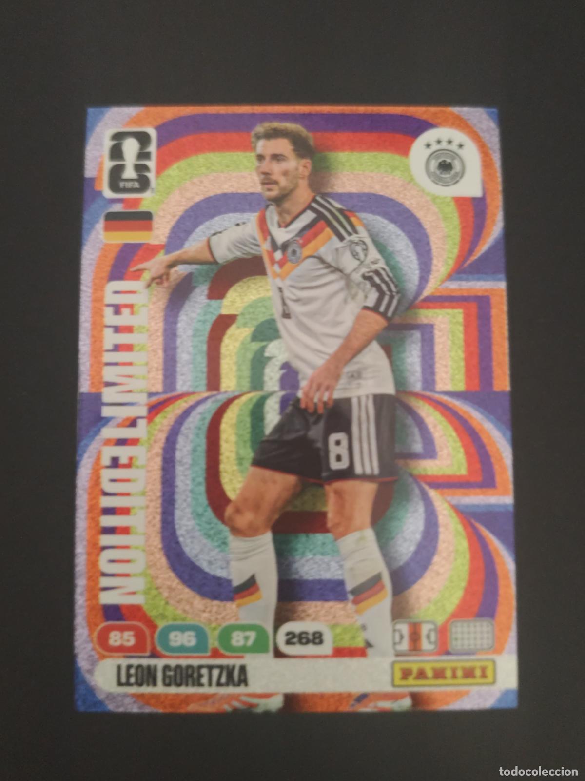 Cartes &agrave; collectionner de Football: LEON GORETZKA ALEMANIA EDICI&Oacute;N LIMITADA ADRENALYN MUNDIAL FIFA WORLD CUP 2026 PANINI