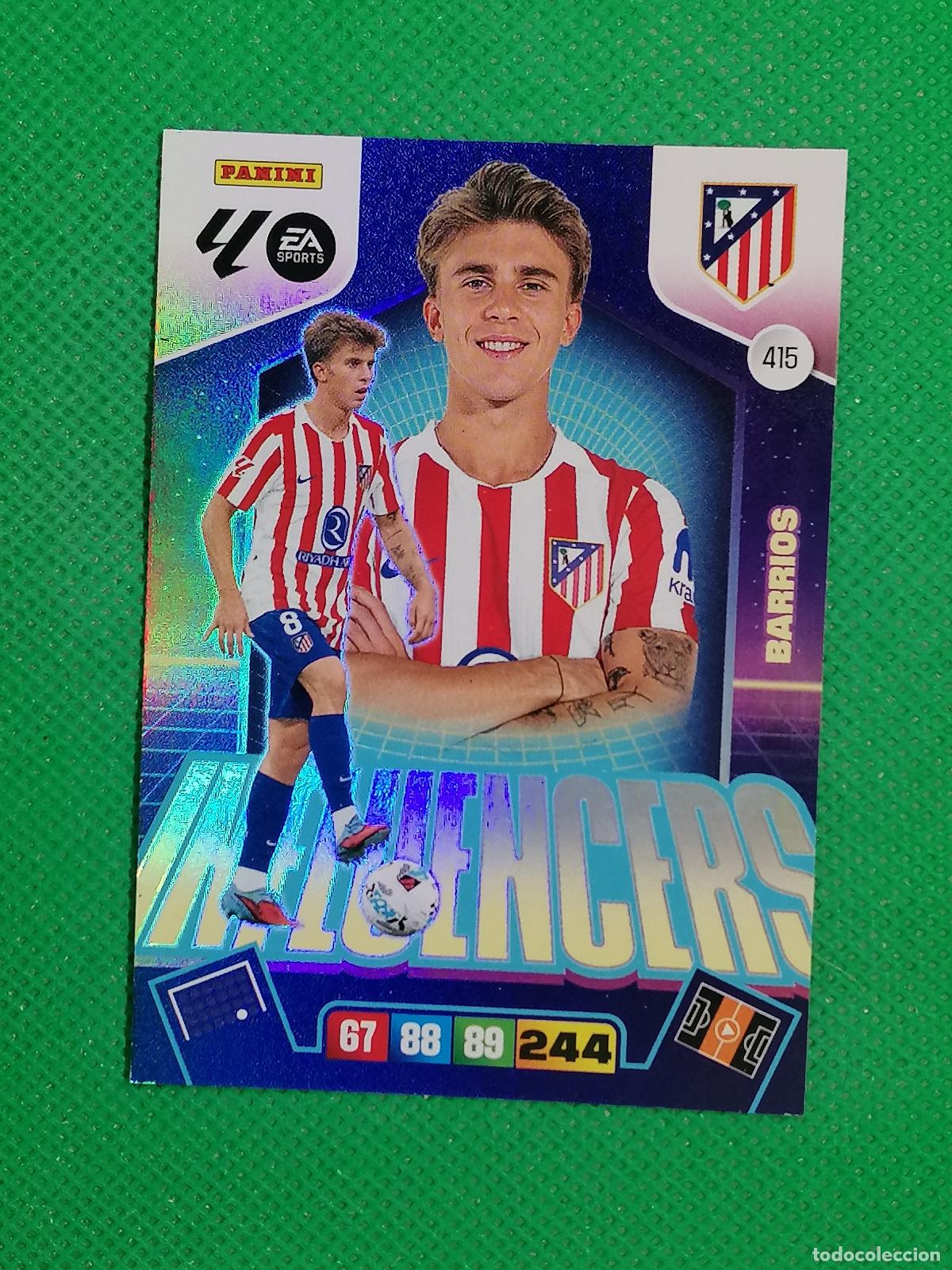 Cartes &agrave; collectionner de Football: 415 BARRIOS ATLETICO DE MADRID INFLUENCERS ⚽ LIGA ADRENALYN XL 2025 2026 25 26 ⚽