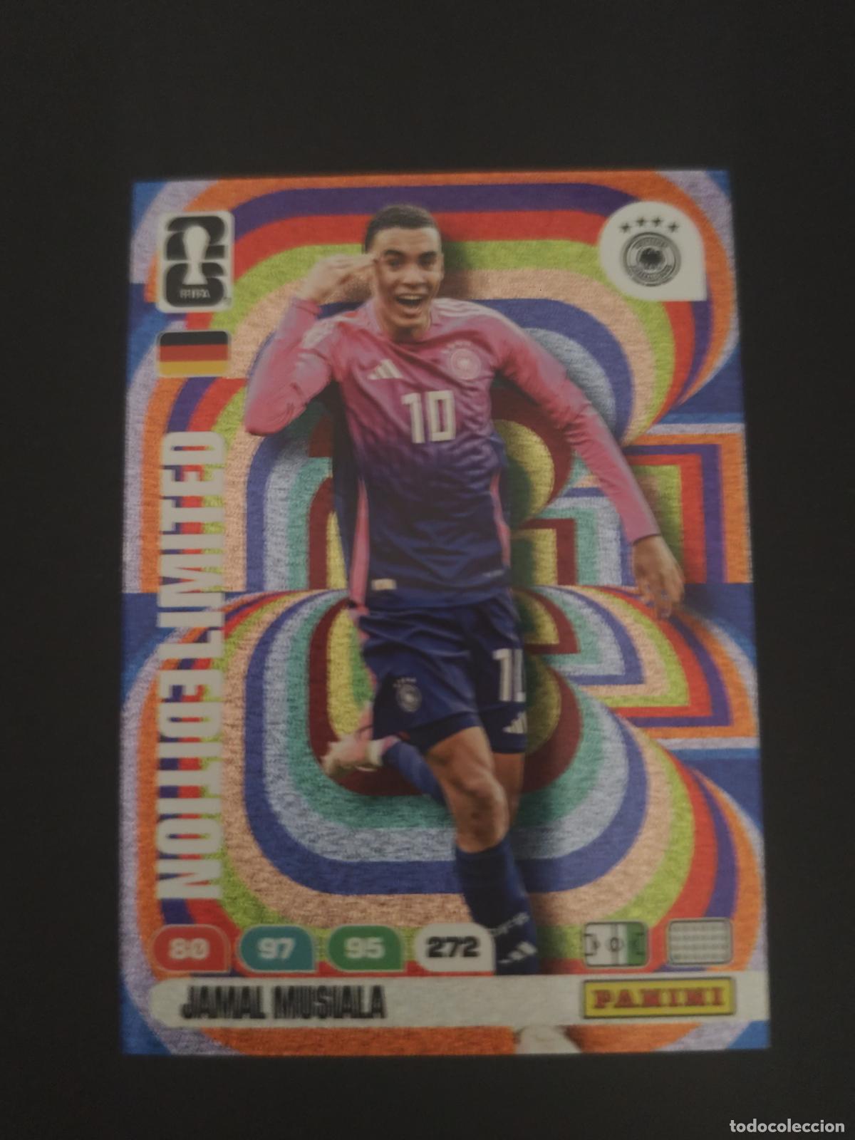 Cartes &agrave; collectionner de Football: JAMAL MUSIALA ALEMANIA EDICI&Oacute;N LIMITADA ADRENALYN MUNDIAL FIFA WORLD CUP 2026 PANINI